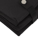 Collapsible Cat Litter Box Cloth Waterproof Outdoor Portable Cat Litter Box for Travel M Black