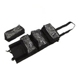 Roll Up Tool Bag 600D Oxford Cloth Detachable Storage Shoulder Bag for Hardware Electrician Tool Black