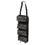 Roll Up Tool Bag 600D Oxford Cloth Detachable Storage Shoulder Bag for Hardware Electrician Tool Black
