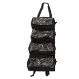 Roll Up Tool Bag 600D Oxford Cloth Detachable Storage Shoulder Bag for Hardware Electrician Tool Black