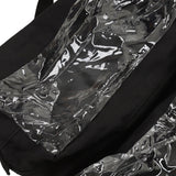 Roll Up Tool Bag 600D Oxford Cloth Detachable Storage Shoulder Bag for Hardware Electrician Tool Black