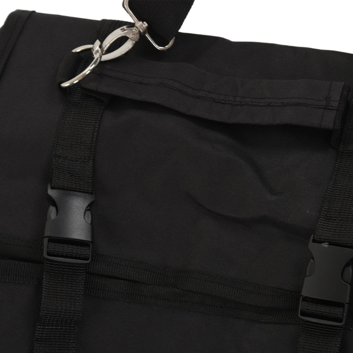 Roll Up Tool Bag 600D Oxford Cloth Detachable Storage Shoulder Bag for Hardware Electrician Tool Black