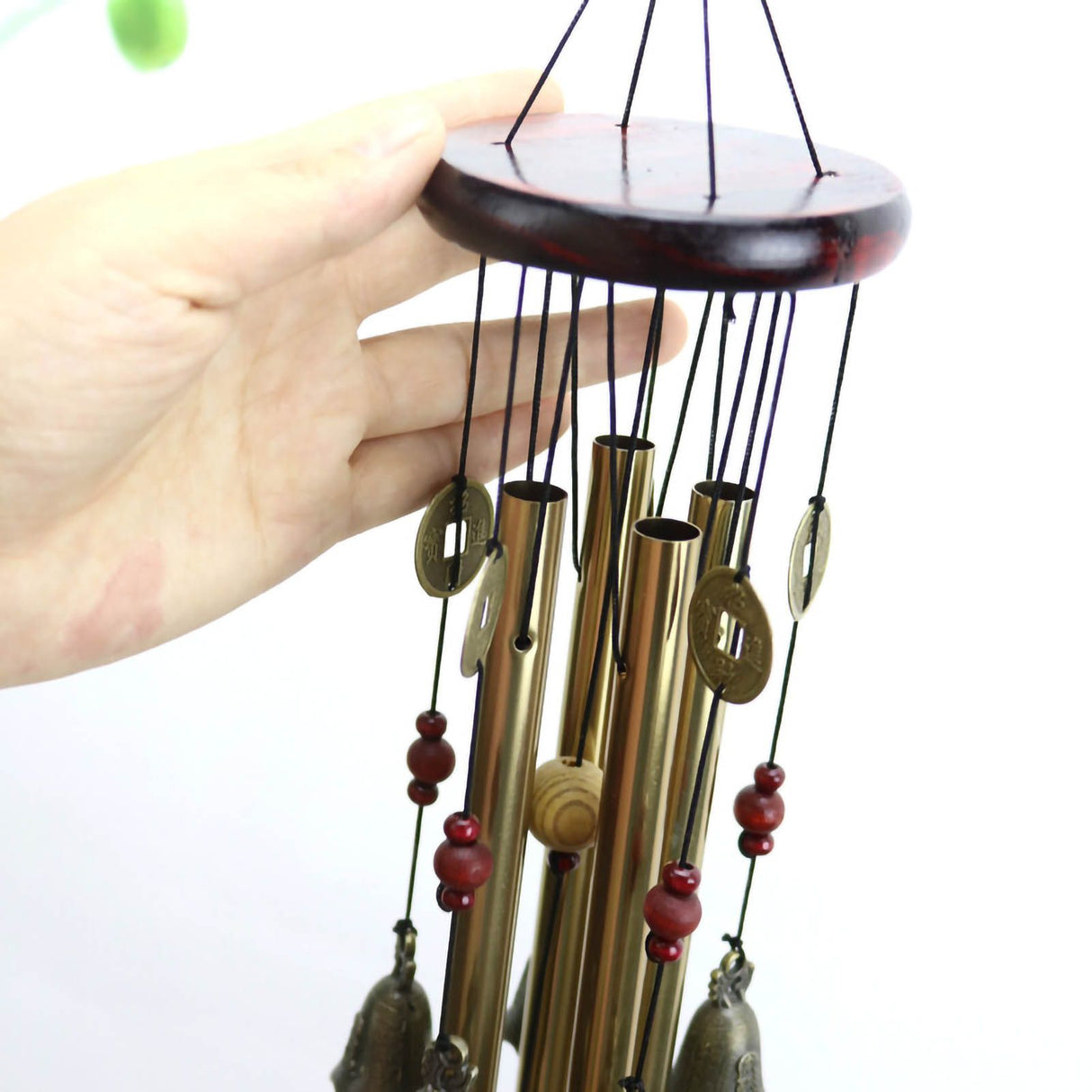 Metal Wooden Bell Wind Chimes Wall Hanging Home Decorative Pendants for Door Balcony G 19