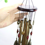 Metal Wooden Bell Wind Chimes Wall Hanging Home Decorative Pendants for Door Balcony G 19