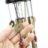Metal Wooden Bell Wind Chimes Wall Hanging Home Decorative Pendants for Door Balcony G 19 - Side View