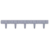 Garden Fence Border Plastic Stone Effect Flowerbed Grass Lawn Plant Decorative Edging Panels 5PCS