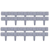 Garden Fence Border Plastic Stone Effect Flowerbed Grass Lawn Plant Decorative Edging Panels 20PCS