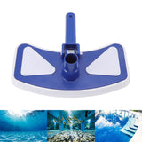 Weighted Butterfly Pool Vacuum Head Swimming Pool Vacuum Head with Wheel Side Brush for Water Parks Aquariums Fish Ponds