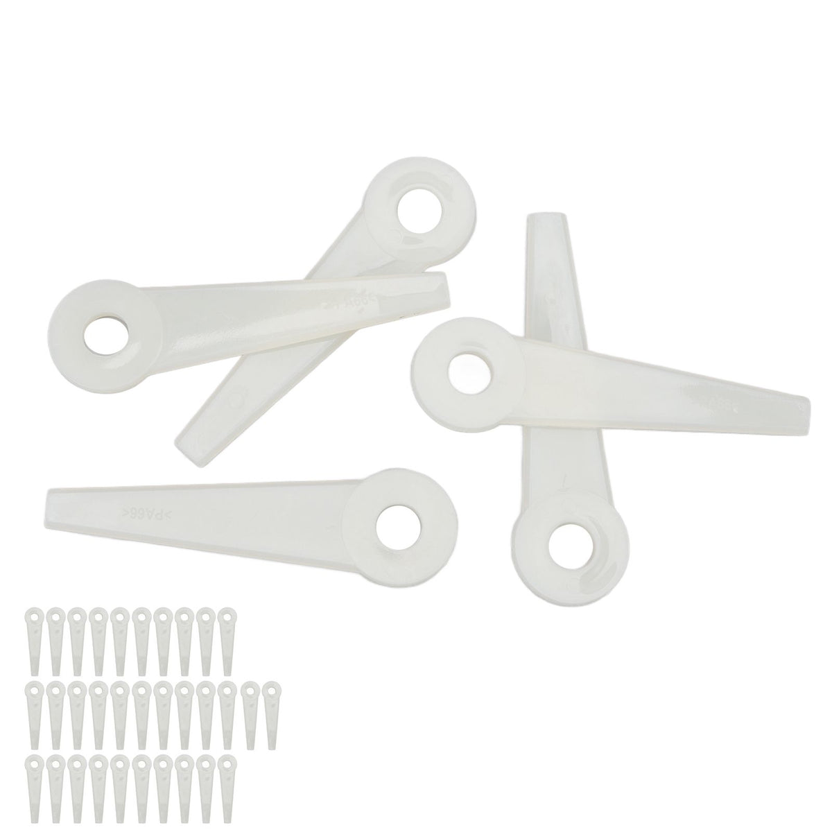 32PCS Plastic Cutter Blades Lawn Mower Blade Replacement Grass Trimmer Head Accessories