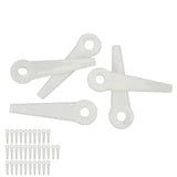 32PCS Plastic Cutter Blades Lawn Mower Blade Replacement Grass Trimmer Head Accessories