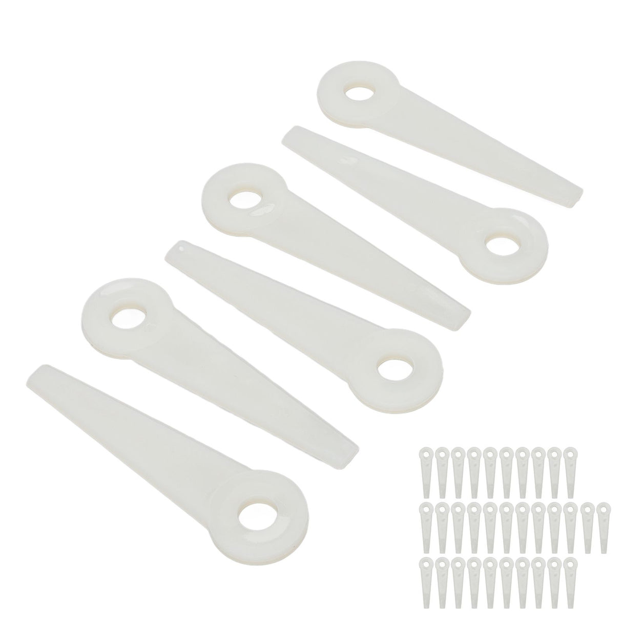 32PCS Plastic Cutter Blades Lawn Mower Blade Replacement Grass Trimmer Head Accessories