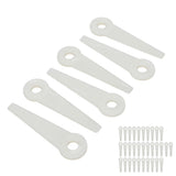 32PCS Plastic Cutter Blades Lawn Mower Blade Replacement Grass Trimmer Head Accessories - Extra Image