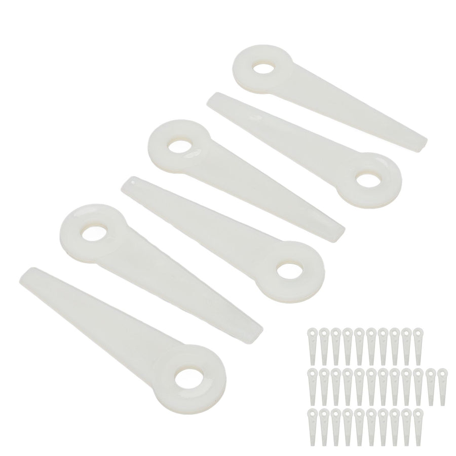 32PCS Plastic Cutter Blades Lawn Mower Blade Replacement Grass Trimmer Head Accessories