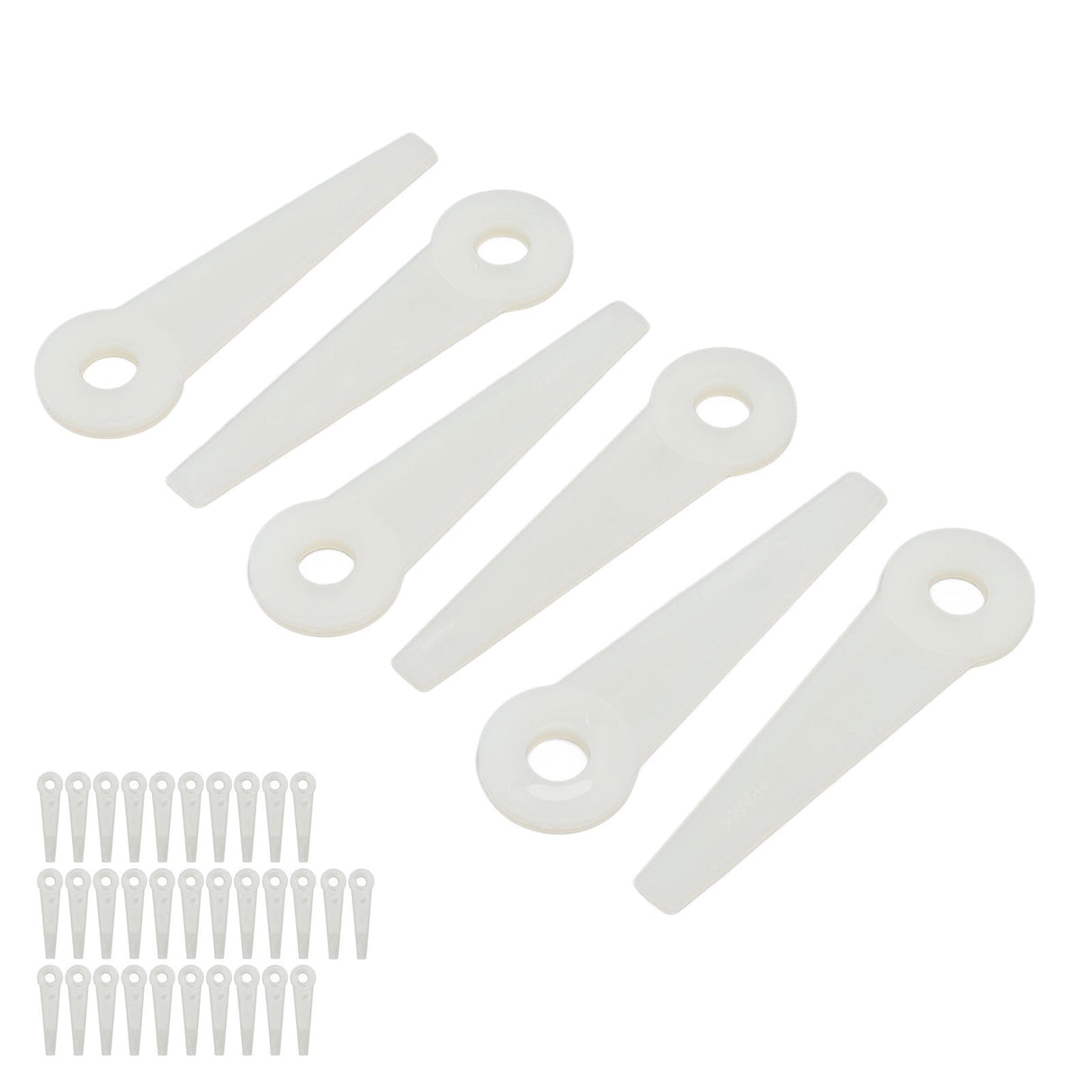 32PCS Plastic Cutter Blades Lawn Mower Blade Replacement Grass Trimmer Head Accessories