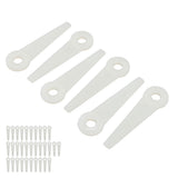 32PCS Plastic Cutter Blades Lawn Mower Blade Replacement Grass Trimmer Head Accessories - Extra Image
