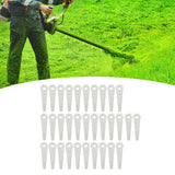 32PCS Plastic Cutter Blades Lawn Mower Blade Replacement Grass Trimmer Head Accessories