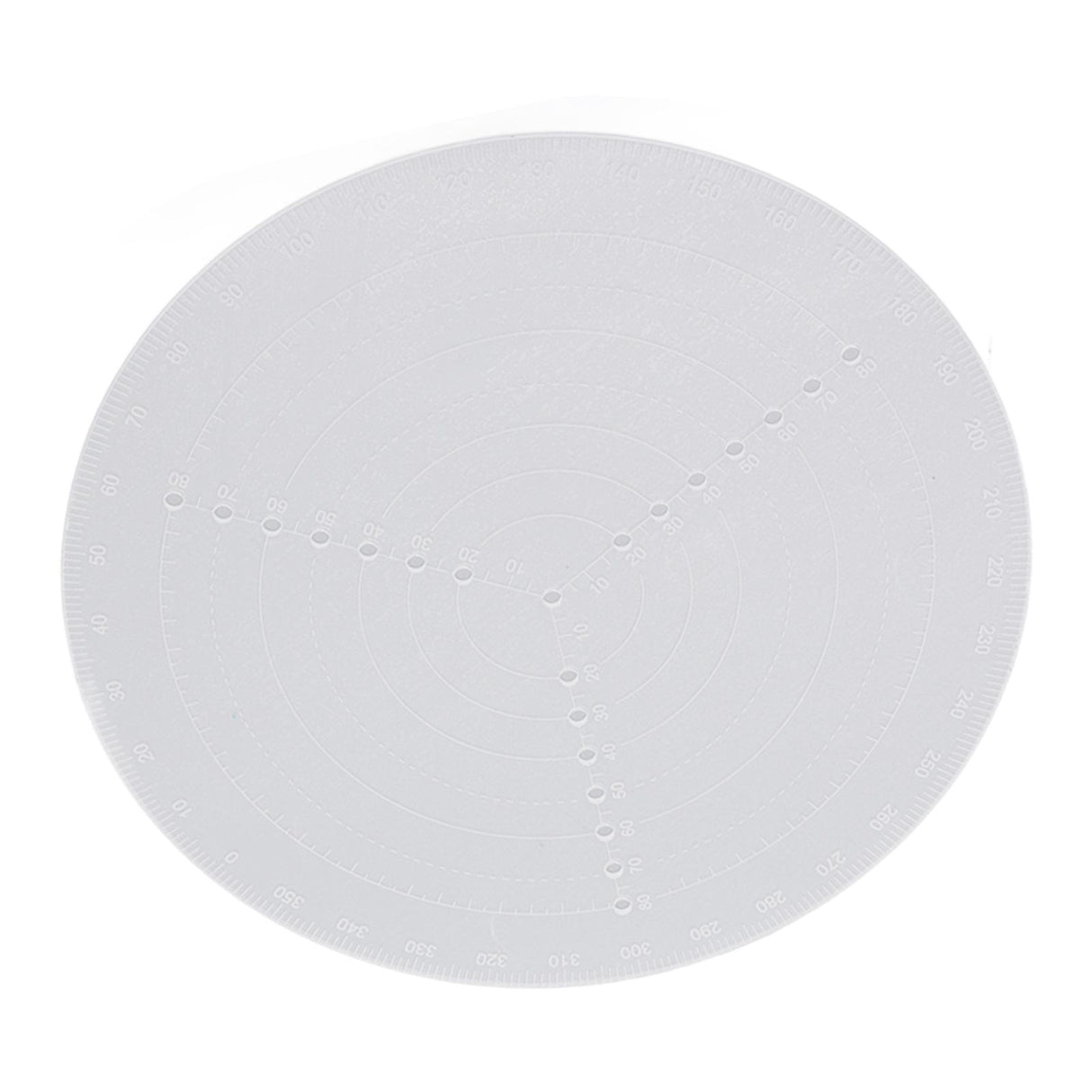 Round Center Finder Acrylic Semi Transparent Compass Drawing Measurement Tools for Woodwork Turning