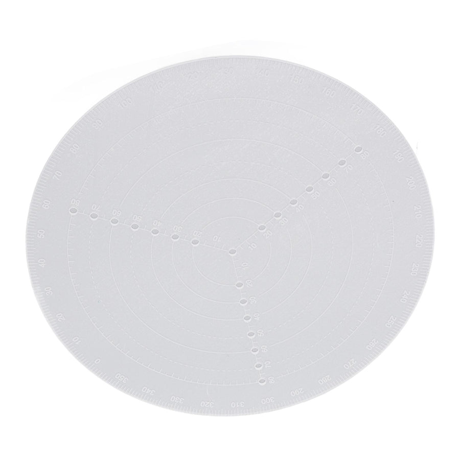 Round Center Finder Acrylic Semi Transparent Compass Drawing Measurement Tools for Woodwork Turning