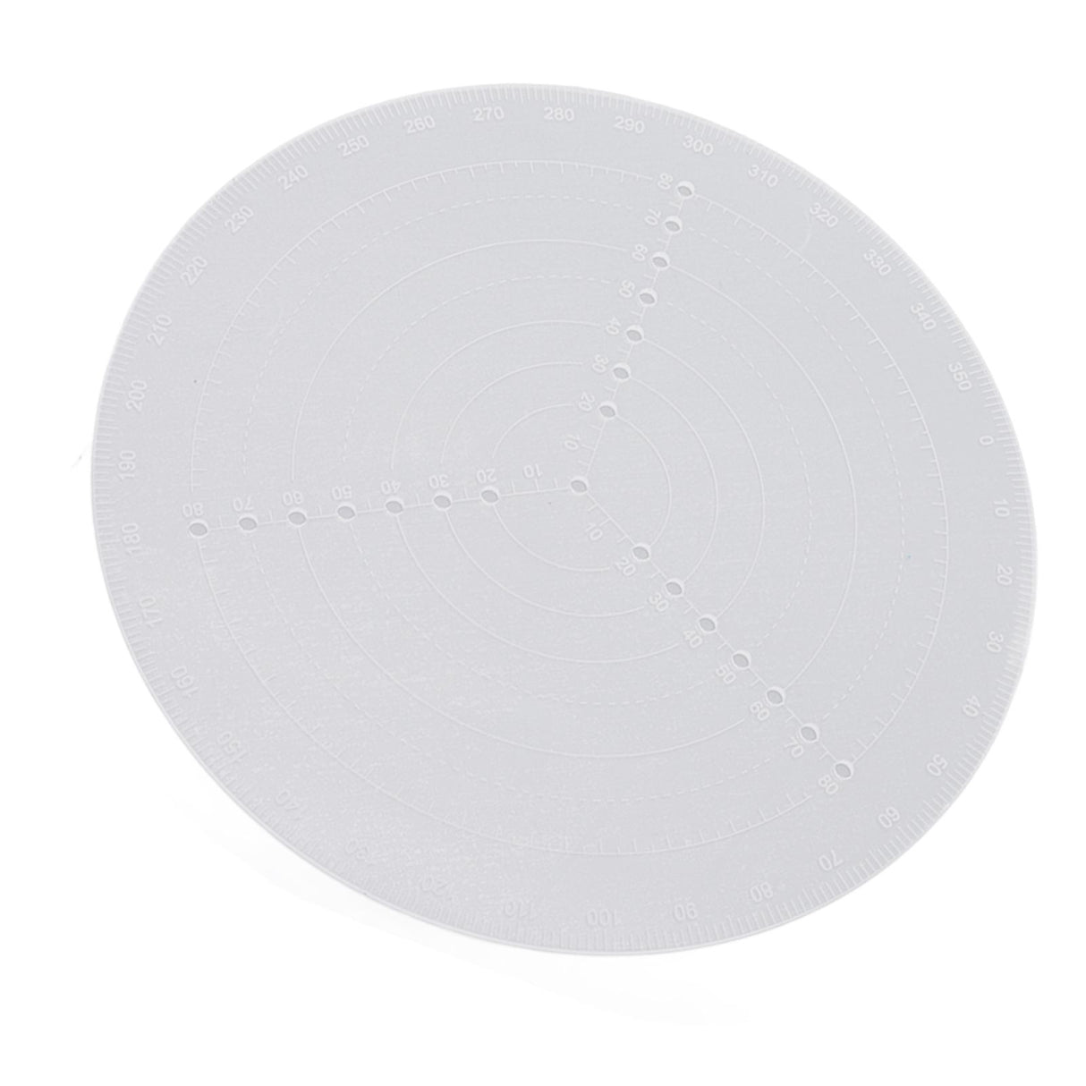 Round Center Finder Acrylic Semi Transparent Compass Drawing Measurement Tools for Woodwork Turning