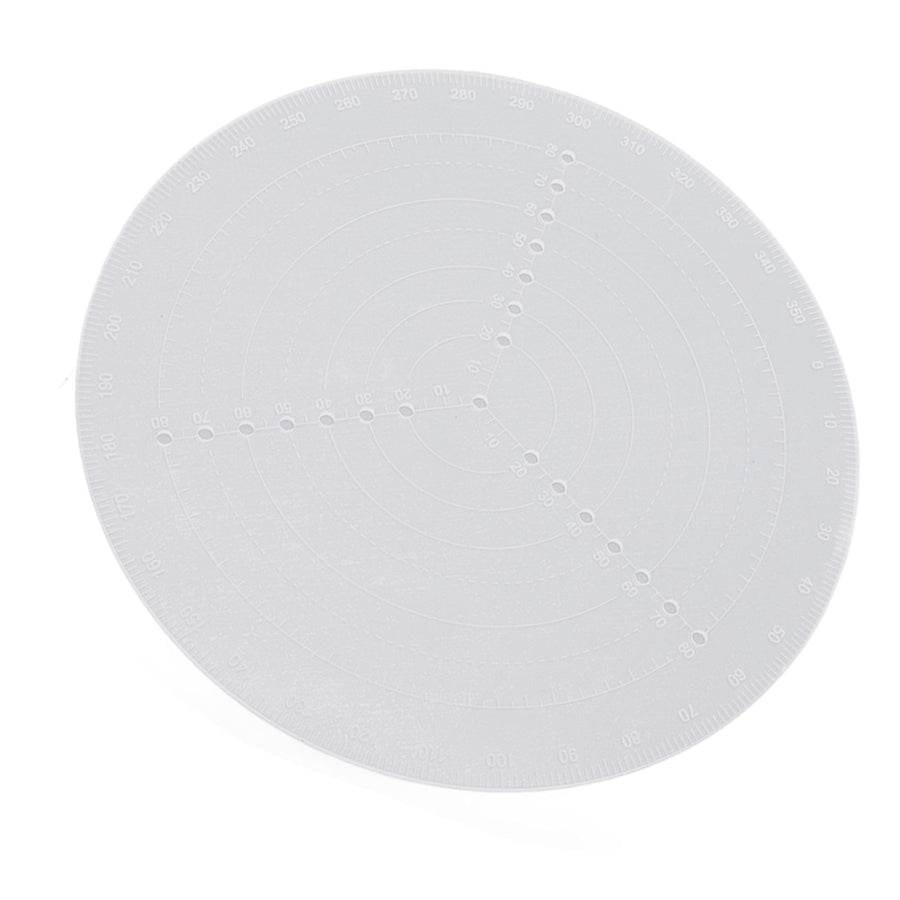 Round Center Finder Acrylic Semi Transparent Compass Drawing Measurement Tools for Woodwork Turning