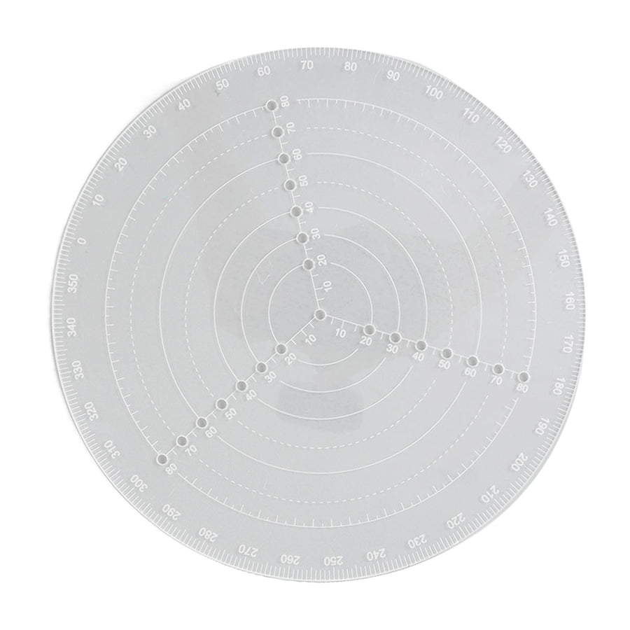 Round Center Finder Acrylic Semi Transparent Compass Drawing Measurement Tools for Woodwork Turning