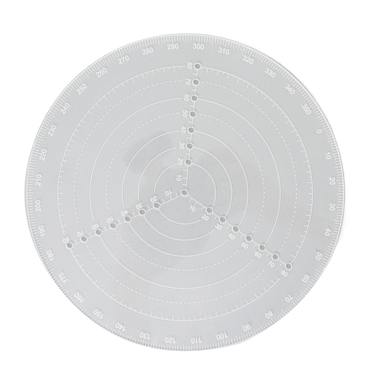 Round Center Finder Acrylic Semi Transparent Compass Drawing Measurement Tools for Woodwork Turning