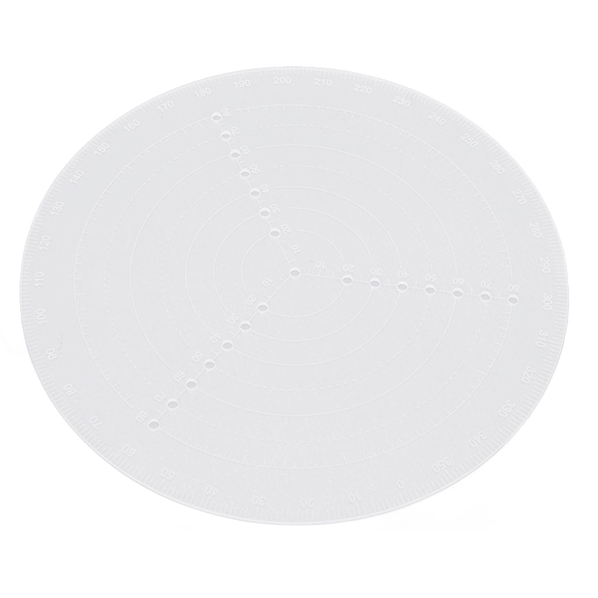 Round Center Finder Acrylic Semi Transparent Compass Drawing Measurement Tools for Woodwork Turning