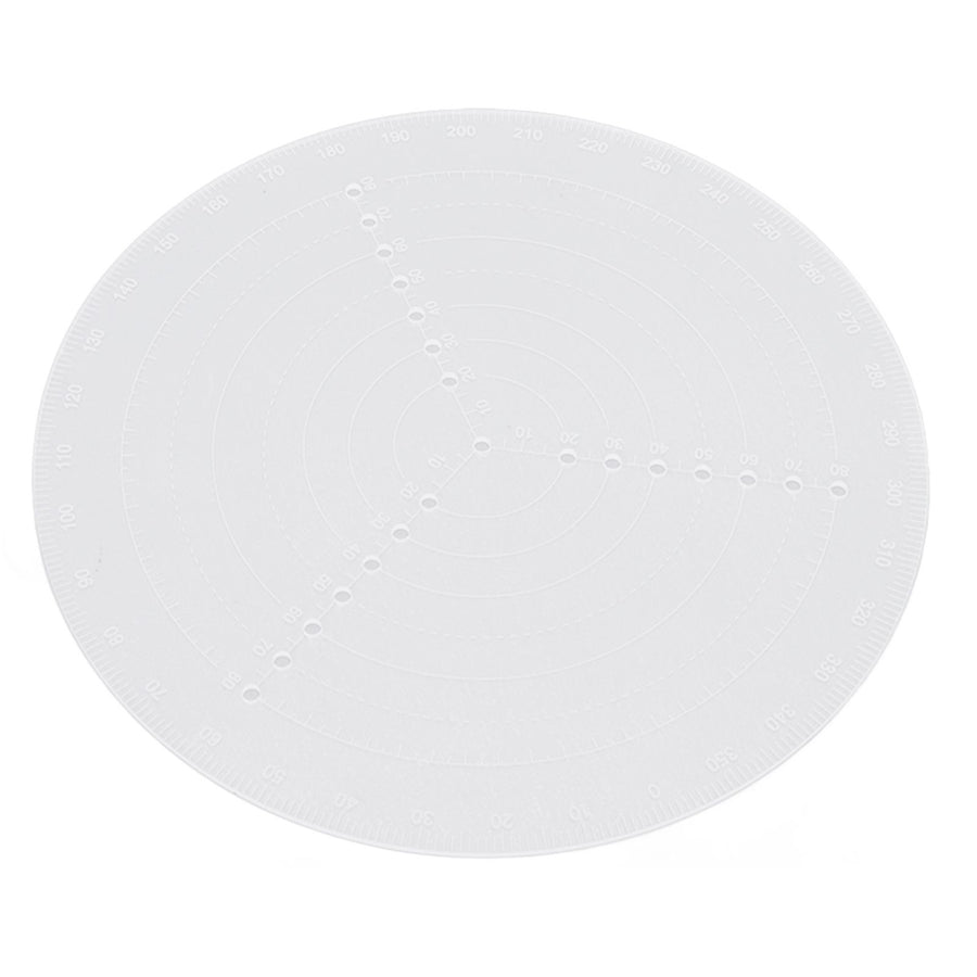 Round Center Finder Acrylic Semi Transparent Compass Drawing Measurement Tools for Woodwork Turning