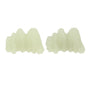 2Pcs Green Fluorite Mineral Crystal Specimen Desktop Simulation Super Bright Luminous Decorative Rockery Fish Tank Landscaping Ornament 02 Style