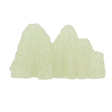 2Pcs Green Fluorite Mineral Crystal Specimen Desktop Simulation Super Bright Luminous Decorative Rockery Fish Tank Landscaping Ornament 02 Style
