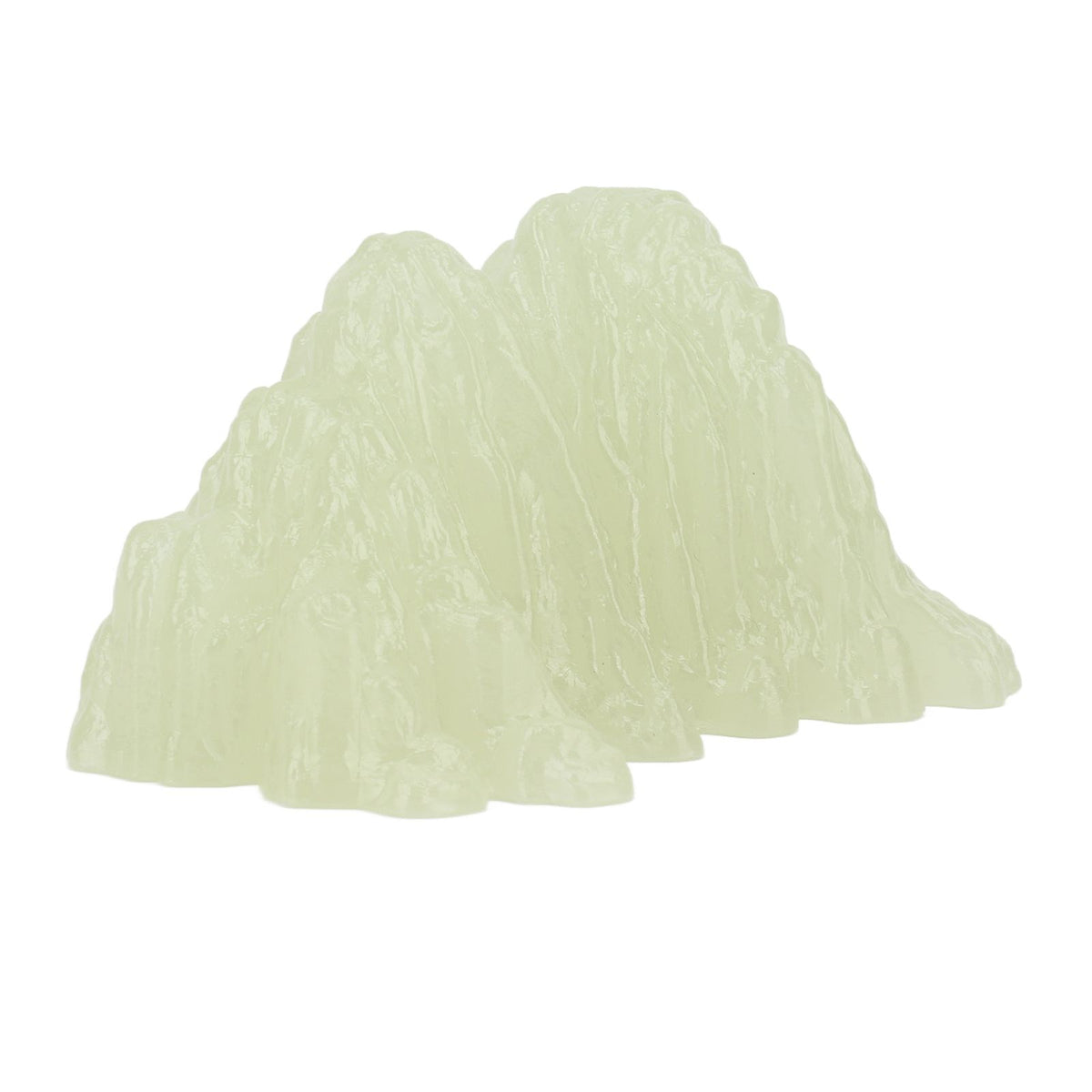 2Pcs Green Fluorite Mineral Crystal Specimen Desktop Simulation Super Bright Luminous Decorative Rockery Fish Tank Landscaping Ornament 02 Style