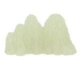 2Pcs Green Fluorite Mineral Crystal Specimen Desktop Simulation Super Bright Luminous Decorative Rockery Fish Tank Landscaping Ornament 02 Style