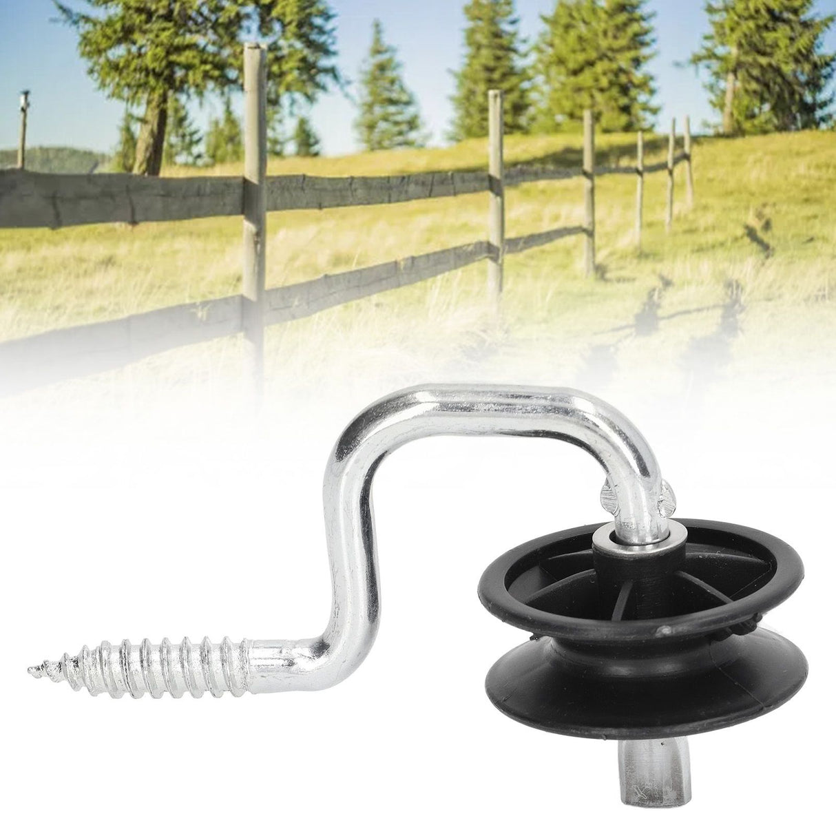 10 Pack Field Electronic Fence Front End Accessories Self Tapping Insulators Screw In Corner Insulators Fixed to Stake Wiring