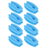 100PCS Electric Fence Insulator Weather Resistant ABS Square Tube Post Insulator for Steel Wire Blue - Rear View