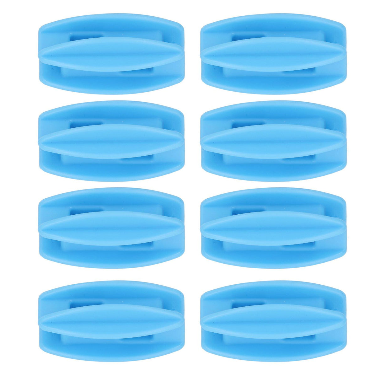 100PCS Electric Fence Insulator Weather Resistant ABS Square Tube Post Insulator for Steel Wire Blue