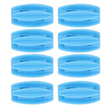 100PCS Electric Fence Insulator Weather Resistant ABS Square Tube Post Insulator for Steel Wire Blue