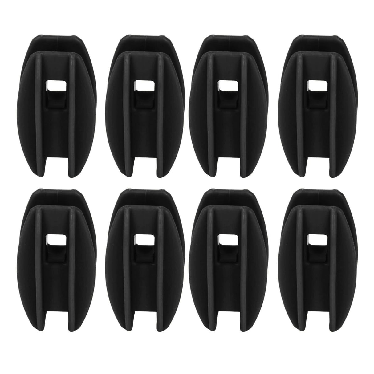 100PCS Electric Fence Insulator Weather Resistant ABS Square Tube Post Insulator for Steel Wire Black