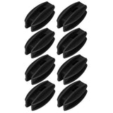 100PCS Electric Fence Insulator Weather Resistant ABS Square Tube Post Insulator for Steel Wire Black