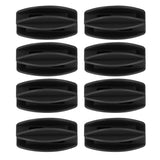 100PCS Electric Fence Insulator Weather Resistant ABS Square Tube Post Insulator for Steel Wire Black