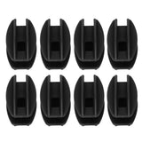 100PCS Electric Fence Insulator Weather Resistant ABS Square Tube Post Insulator for Steel Wire Black
