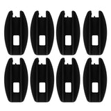 100PCS Electric Fence Insulator Weather Resistant ABS Square Tube Post Insulator for Steel Wire Black - Extra Image