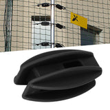 100PCS Electric Fence Insulator Weather Resistant ABS Square Tube Post Insulator for Steel Wire Black - Extra Image