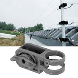 40Pcs Electric Fence Insulator Tightener Firmly Fixing Corrosion Resistance Tube Post Insulator Tensioner Black - Extra Image