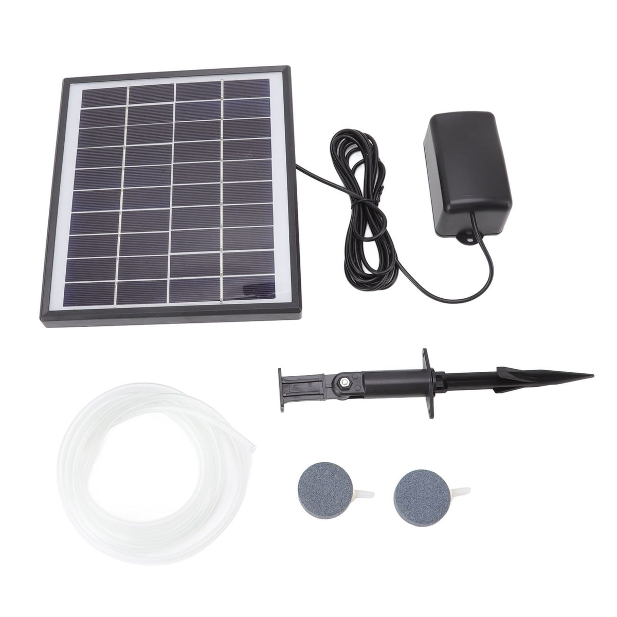 Solar Oxygen Pump 10V 6W Shockproof Small Lightweight Solar Water Air Pump for Fish Tanks Aquariums Swimming Pools