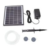 Solar Oxygen Pump 10V 6W Shockproof Small Lightweight Solar Water Air Pump for Fish Tanks Aquariums Swimming Pools - Front View