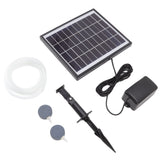 Solar Oxygen Pump 10V 6W Shockproof Small Lightweight Solar Water Air Pump for Fish Tanks Aquariums Swimming Pools