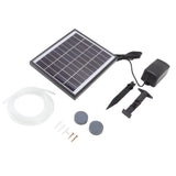 Solar Oxygen Pump 10V 6W Shockproof Small Lightweight Solar Water Air Pump for Fish Tanks Aquariums Swimming Pools