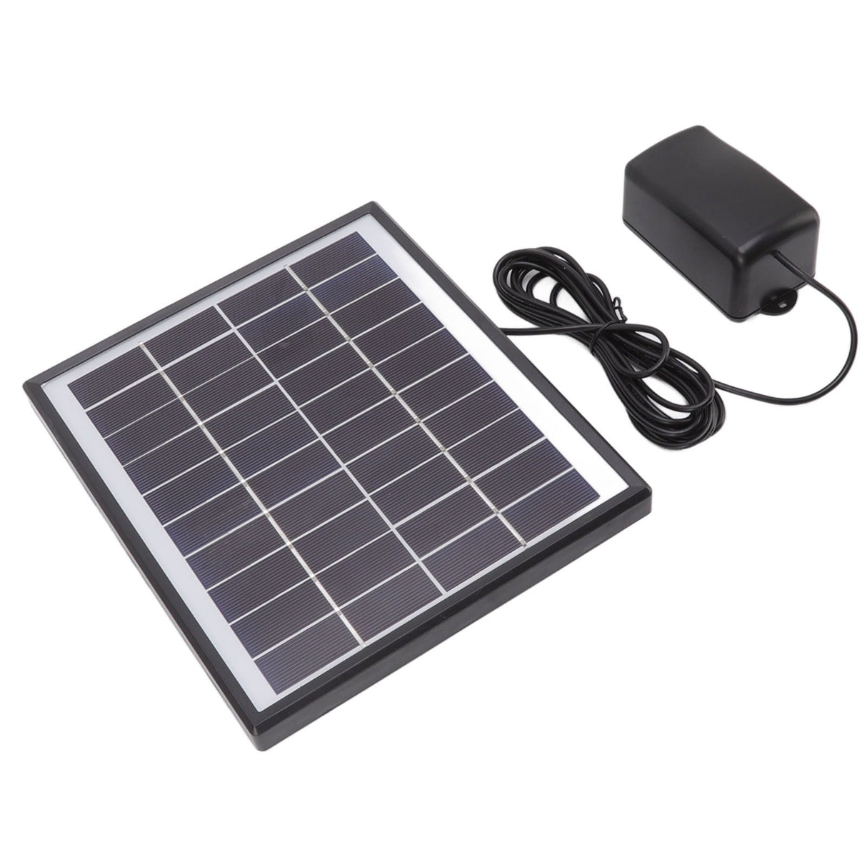 Solar Oxygen Pump 10V 6W Shockproof Small Lightweight Solar Water Air Pump for Fish Tanks Aquariums Swimming Pools