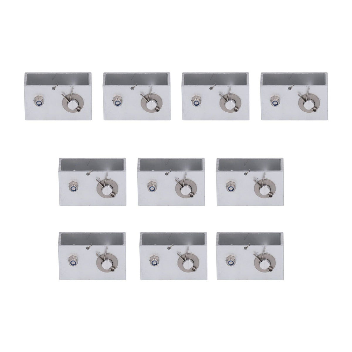 10pcs Electric Fence Wire Tensioner Aluminum Alloy Tension Fence Inline Tightener Anti Theft Alarm for Farm Safety