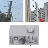 10pcs Electric Fence Wire Tensioner Aluminum Alloy Tension Fence Inline Tightener Anti Theft Alarm for Farm Safety - Extra Image